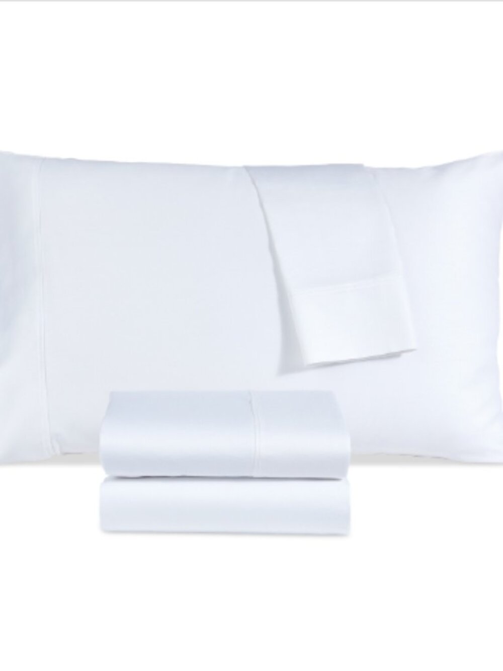 Sunham 800-Thread Count Triblend 4-Pc. Sheet Set, King - White